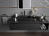 Умивальник (раковина) MEXEN GOYA 45 BLACK MATT чорний накладний, фото 4