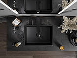 Умивальник (раковина) MEXEN GOYA 45 BLACK MATT чорний накладний, фото 5