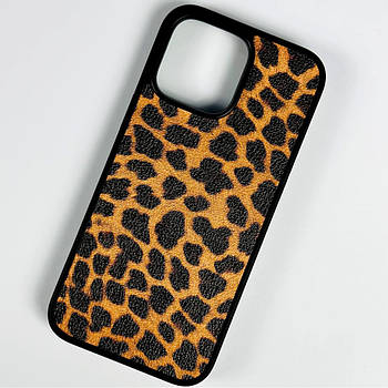 Шкіряна накладка Leopard Leather для iPhone 7/8/SE Color №3