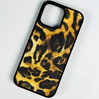 Шкіряна накладка Leopard Leather для iPhone 7/8/SE Color №4