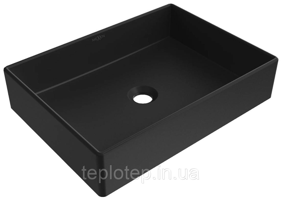 Умивальник (раковина) MEXEN GOYA 50 BLACK MATT чорний накладний *