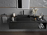 Умивальник (раковина) MEXEN GOYA 50 BLACK MATT чорний накладний *, фото 4