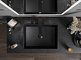 Умивальник (раковина) MEXEN GOYA 50 BLACK MATT чорний накладний *, фото 5