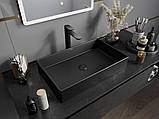 Умивальник (раковина) MEXEN GOYA 60 BLACK MATT чорний накладний, фото 3