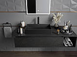 Умивальник (раковина) MEXEN GOYA 60 BLACK MATT чорний накладний, фото 4