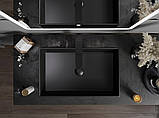 Умивальник (раковина) MEXEN GOYA 60 BLACK MATT чорний накладний, фото 5