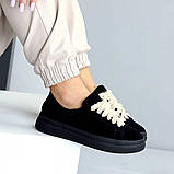 Кеди з натуральної замші, з акцентною шнурівкою, фото 3