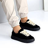 Кеди з натуральної замші, з акцентною шнурівкою, фото 5