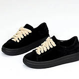 Кеди з натуральної замші, з акцентною шнурівкою, фото 6