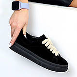 Кеди з натуральної замші, з акцентною шнурівкою, фото 7