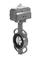 Засувка (затвор) Батерфляй з пневматичним приводом