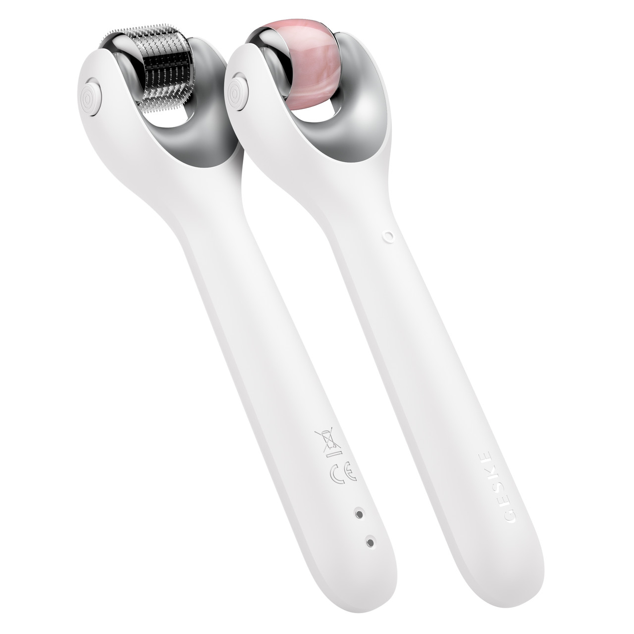 Електронний ролер для обличчя з мікроголками GESKE MicroNeedle Face Roller 9в1 white