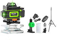 Лазерний рівень нівелір із зеленим променем на 16 ліній 360 градусів Hilda 4D Plus Full hilda16-Plus-full+sts