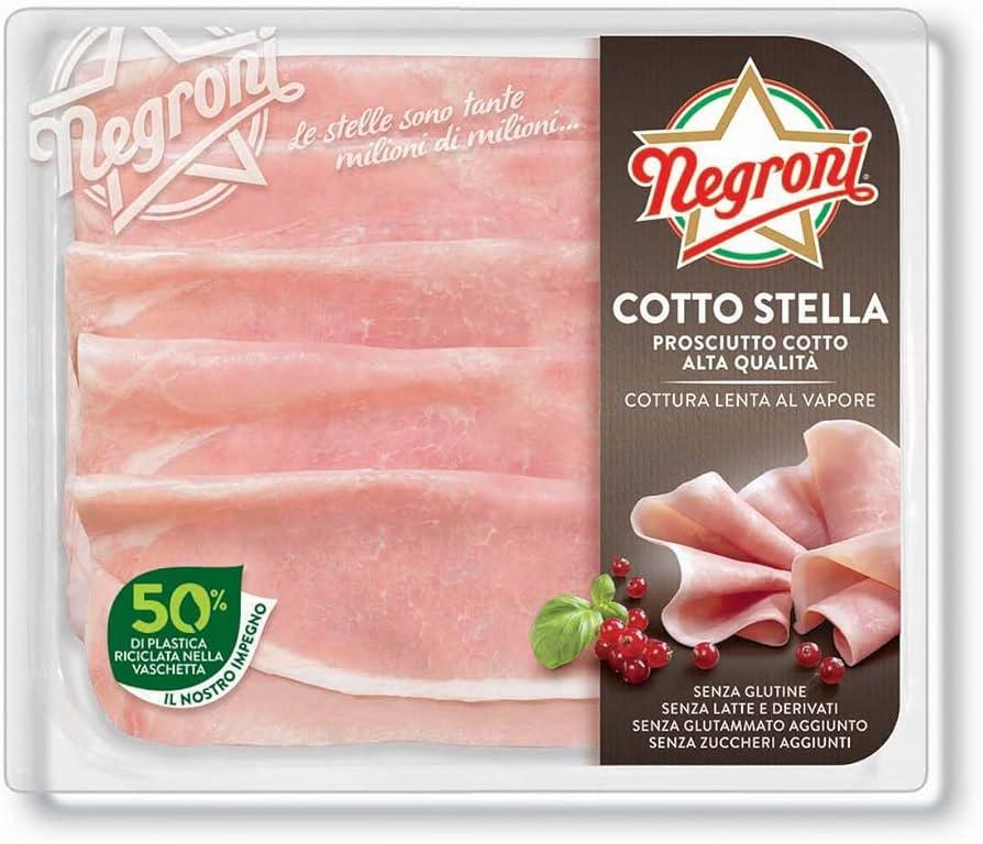 Нарізка прошутто котто Negroni Cotto Stella 110гр