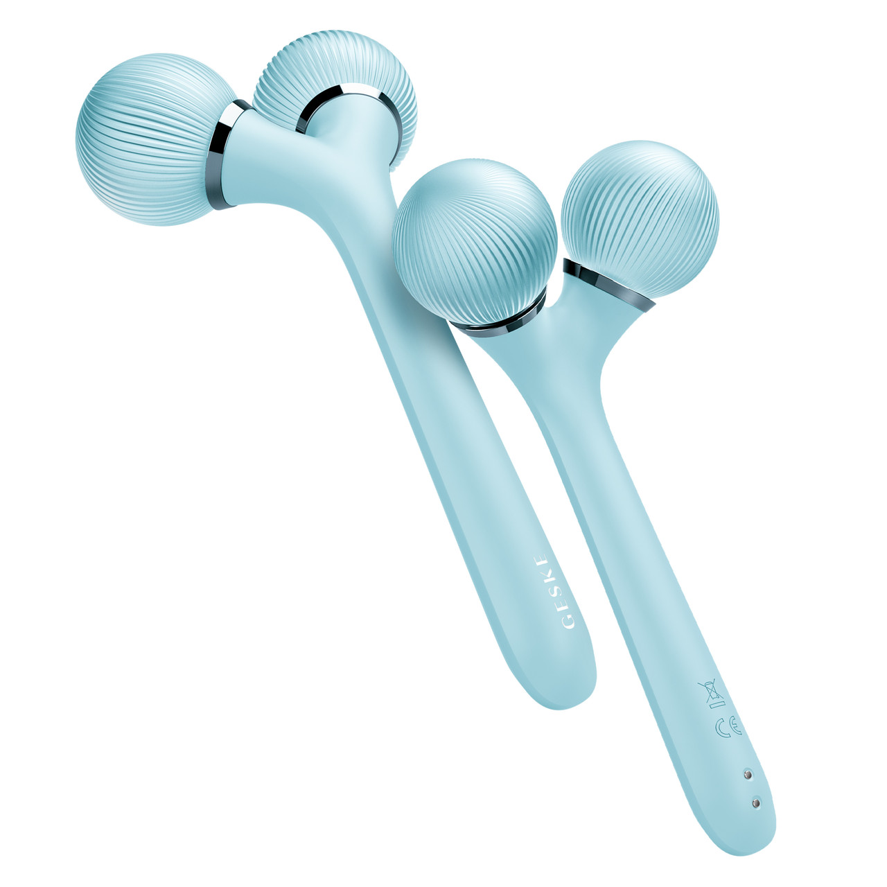 Електронний ультразвуковий ролик для обличчя та тіла GESKE Sonic Facial&Body Roller 4в1 turquoise