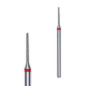 Фреза алмазна Staleks Expert голка червона (1/10 мм), для манікюру та педикюру