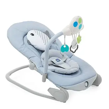 Центр гойдалки-шезлонг Chicco Balloon (колискові мелодії, світлові ефекти) Блакитний