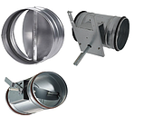 Дросель-заслінка повітряна оцинкована КРВ  Ø450, фото 3