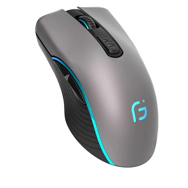 Миша бездротова ігрова Gamousе X9 з акумулятором і підсвіткою Gray 2,4G Bluetooth