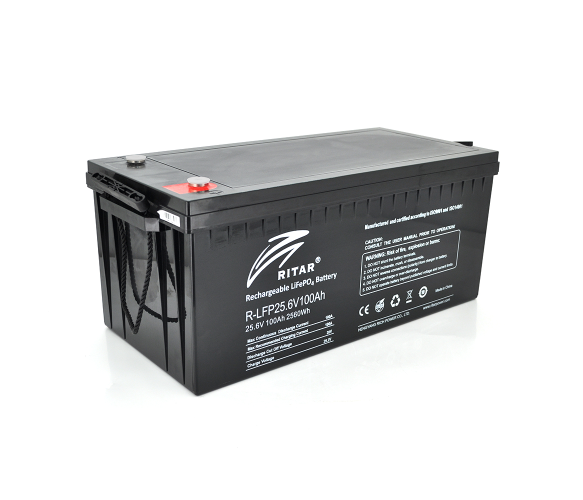 Акумуляторна батарея Ritar LiFePO4 25,6V 100Ah 2560Wh BMS100(50)A@8S 522 х 240 х 219 до 5000 циклів
