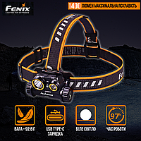 Налобний Ліхтар Fenix ​​HM65R 3500 мАгод Світлодіодний Ліхтарик Акумуляторний з Подвійним Джерелом Світла до 1400 лм