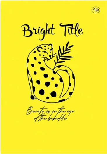 Блокнот А5 40арк., без лініювання, кольоровий папір, м'яка обкл. Profiplan Bright Title note Jaguar