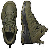 Тактичні черевики низькі всессезонні військові Salomon X Ultra Forces MID - Ranger Green, фото 6