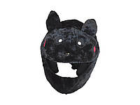 Нашлемник мягкая чехол для шлема игрушка Черный