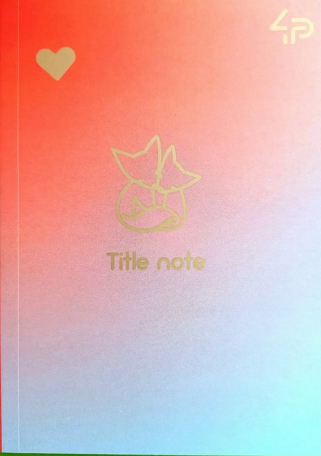 Блокнот А5 64арк., без лініювання, м'яка обкладинка Profiplan Gradient Title Note fox