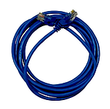 Кабель Ethernet LAN Cat5, синій, довжина 3м, фото 5
