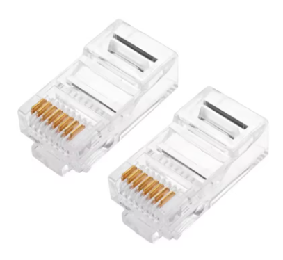 Мережевий конектор RJ45 8p8c, 1 шт, пластиковий, фото 1