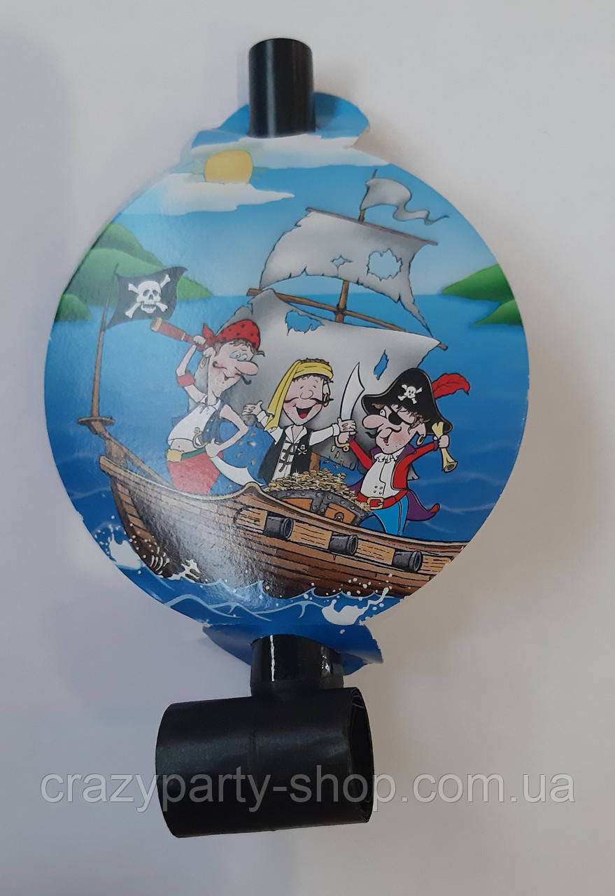 Дудочки-язички на день народження Веселі  Пірати, фото 1