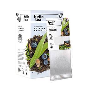 Чорний чай Hello tea "Ялівець-евкаліпт" фільтр-пак 20 шт