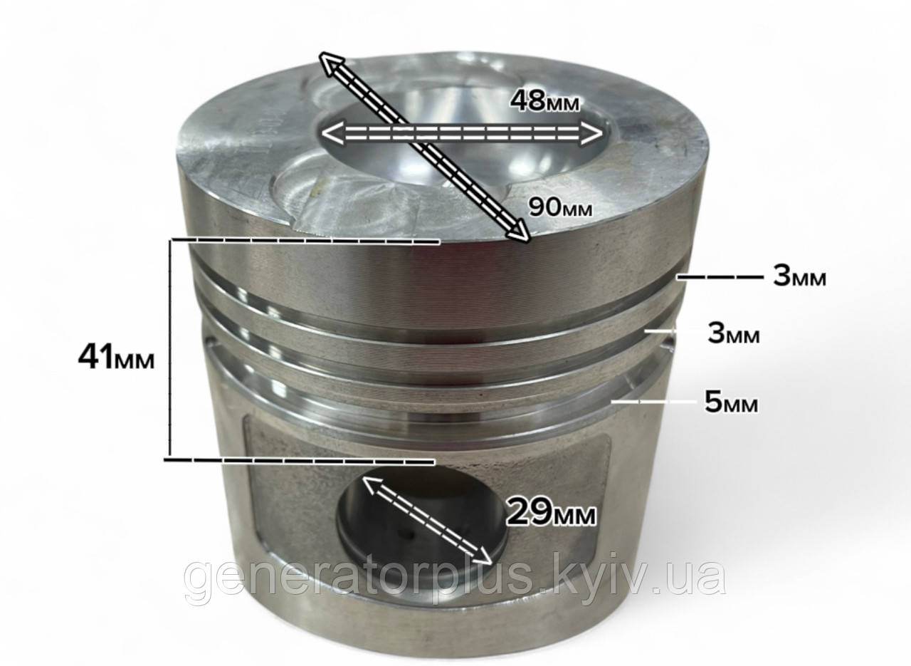 Поршень 90мм на двигун 490YSD Ricardo/ Matari 210915, фото 1