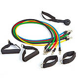 Еспандер джгут для фітнесу exercise pipe, Джгут еспандер для заняття, Гумка PH-953 для крофіта, фото 5