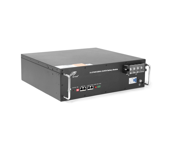 Акумуляторна батарея Ritar LiFePO4 51.2V 100Ah 5120Wh BMS100@16S для монтажу у стійку литий-железо-фосватний