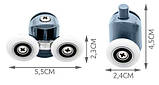 Ролики для душової кабін 8 штук комплект 23 мм Ruhhy KK9646 Польща, фото 3