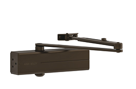 Дверний доводчик з ножицями ASSA ABLOY DC140 до 100 кг до 1250 мм колір RAL8014 коричневий
