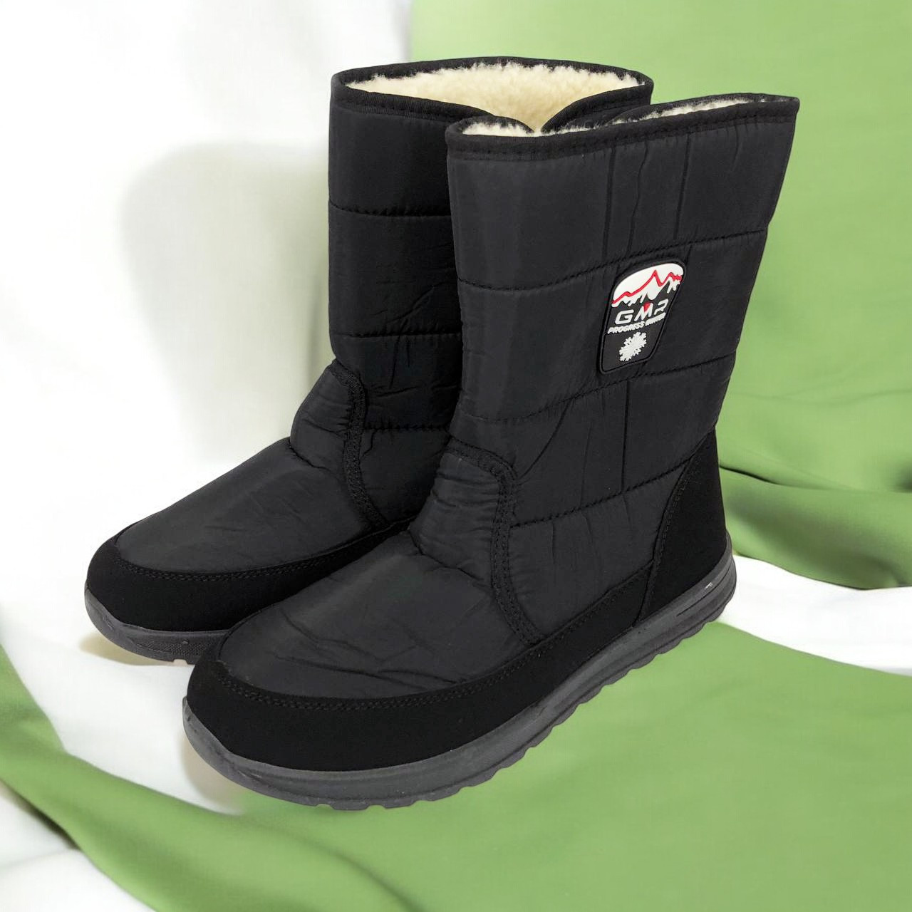 Чоботи гумові формові чоловічі 45 размер, Бурки дідусі, Утеплені чоботи FQ-551 гумові весняні, фото 1