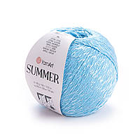 Yarnart SUMMER (Самер) № 33 бірюза (Пряжа напівбавовна, нитки для в'язання)