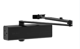 Дверний доводчик з ножицями ASSA ABLOY DC140 до 100 кг до 1250 мм колір RAL9005 чорний