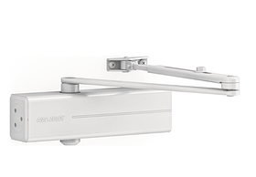 Дверний доводчик з ножицями ASSA ABLOY DC140 до 100 кг до 1250 мм колір RAL9016 білий