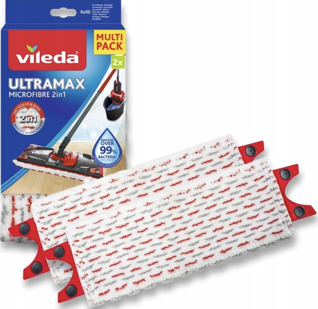 Змінні насадки на швабру Vileda Ultramax 2шт ОРИГІНАЛ!