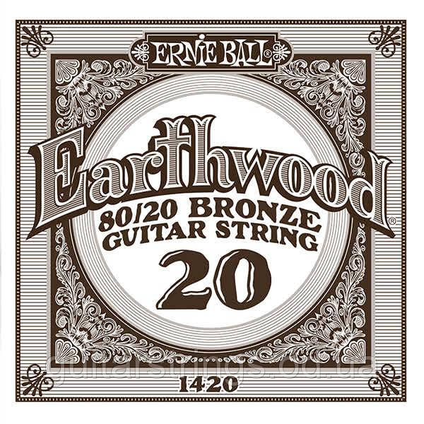 Струна Ernie Ball 1420 Earthwood 80/20 Bronze.020 (акустика)