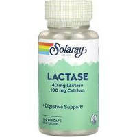 Lactase 40 mg Solaray, 100 капсул