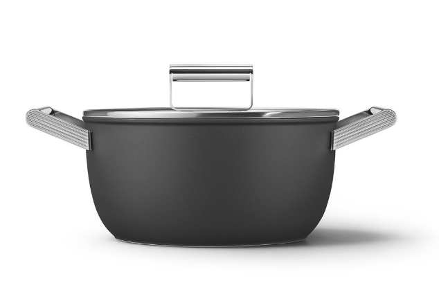 Каструля з двома ручками та кришкою Smeg CKFC2411BLM