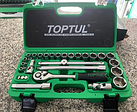 Набір інструменту 1/2" 28 одиниць з перехідником, що світиться TOPTUL GCAI2801