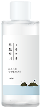 Зволожуючий тонер з ефектом пілінгу ROUND LAB 1025 Dokdo Toner