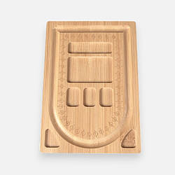 Дошка планшет для створення прикрас бамбук 20х14х1 см 1 шт. Натуральний