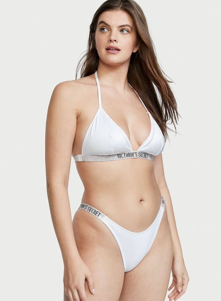 Білий купальник зі стразами Victoria’s Secret (Вікторія Сікрет), оригінал